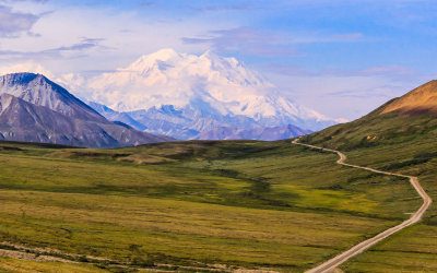 Mount McKinley from Stony Hill along the Park Road in Denali National Park