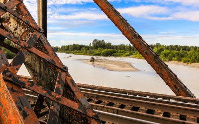 The Talkeetna River from the Talkeetna River Bridge