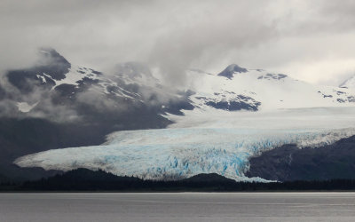 Tebenkof Glacier along Prince William Sound from the Alaska Marine Highway ferry