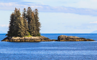 A small island in Prince William Sound from the Alaska Marine Highway ferry