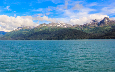 Mountains in the Valdez Arm from the Alaska Marine Highway ferry