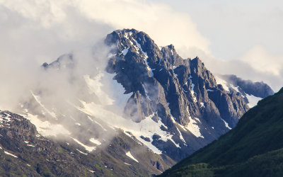 Mountain on the edge of Port Valdez from the Alaska Marine Highway ferry