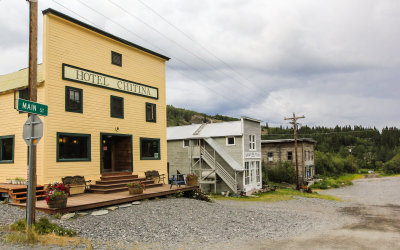 The Hotel Chitina along Main Street in Chitina outside of Wrangell-St. Elias National Park