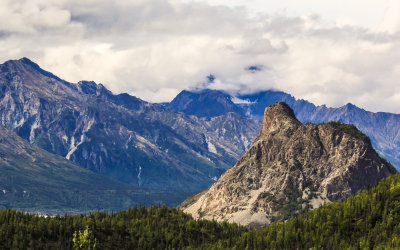 Mountains in the Matanuska Valley along the Glenn Highway