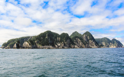 Shoreline along the Aialik Peninsula in Kenai Fjords National Park 