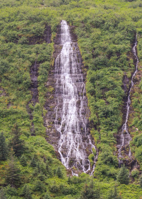 A waterfall in Kenai Fjords National Park