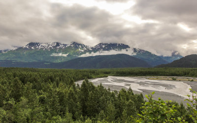 Exit Creek and the Outwash Plain in Kenai Fjords National Park