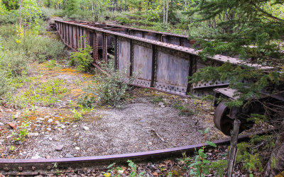 Railroad turntable in McCarthy, Wrangell-St Elias National Park