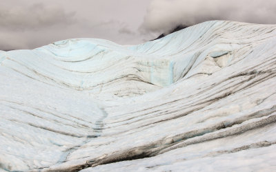 Ice swells on Root Glacier in Wrangell-St Elias National Park