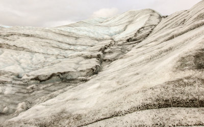 An ice peak on Root Glacier in Wrangell-St Elias National Park