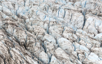 Looking down on Shamrock Glacier