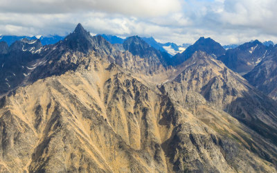 Rugged mountains in Lake Clark National Park