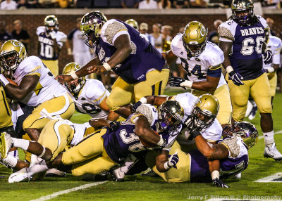 Alcorn St. RB Arron Baker scores from a yard out