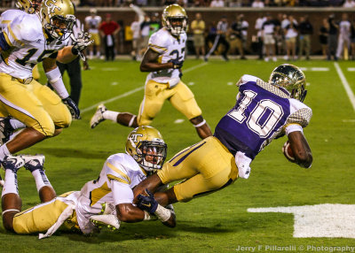 Georgia Tech DB Corey Griffin brings down Alcorn St. WR Marquis Warford