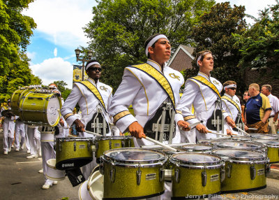 The Tech Band along Yellow Jacket Alley before the Georgia Tech-Tulane game