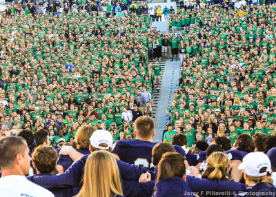 Fighting Irish Students show solidarity with the team after the victory