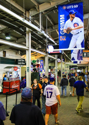 Underneath the stands at Wrigley Field