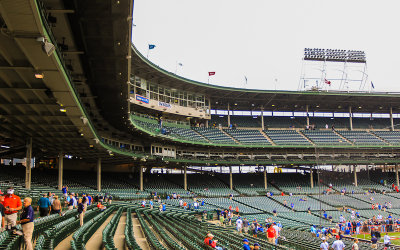 The stands from the lower deck at Wrigley Field