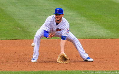 Cubs 3B Bryant fields a ground ball at Wrigley Field