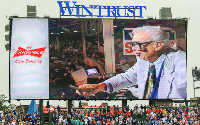Take me out to the ball game is sung by Harry Caray at Wrigley Field during the 7th inning stretch