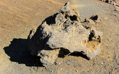 Volcanic rock along the Keoneheehee (Sliding Sands) Trail in Haleakala National Park