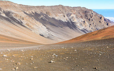 Crater rim as viewed from the Keoneheehee (Sliding Sands) Trail in Haleakala National Park