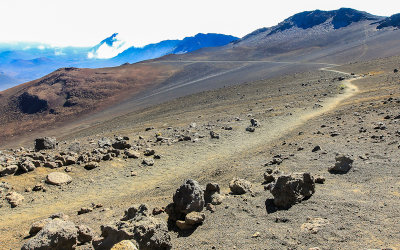 The Keoneheehee (Sliding Sands) Trail in Haleakala National Park