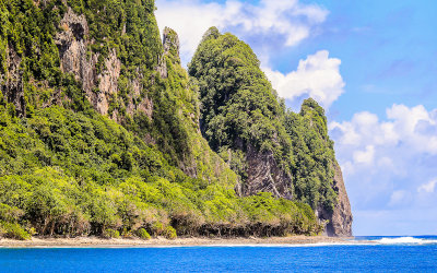 Pola Island from Vatia in the National Park of American Samoa 