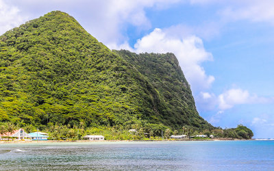 Mountains above the Village of Vatia in the National Park of American Samoa