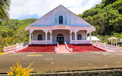 Village church in American Samoa