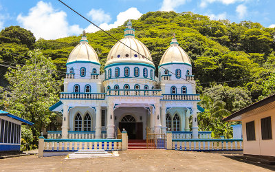 A village church in American Samoa