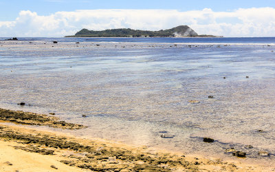 Aunuu Island as seen from Tutuila Island in American Samoa