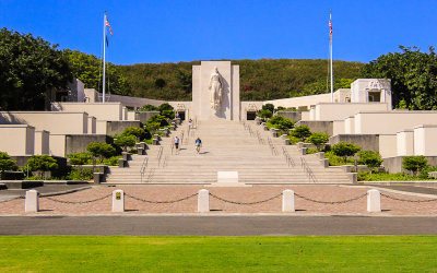 Memorial at the National Cemetery of the Pacific (Punchbowl) in Honolulu 