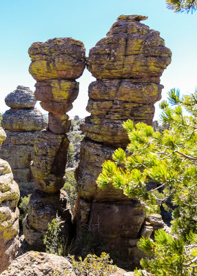 Kissing Rocks along the Heart of Rocks Loop Trail in Chiricahua National Monument