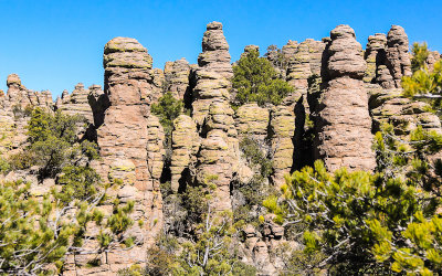 Spires along the Heart of Rocks Loop Trail in Chiricahua National Monument