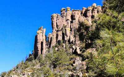Spires along the Lower Rhyolite Canyon Trail of Chiricahua National Monument