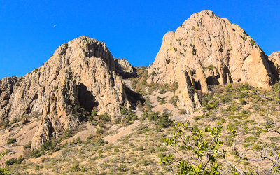 Peaks in the Chisos Mountain Range in Big Bend National Park