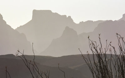Casa Grande and the Window from the Ross Maxwell Scenic Drive in Big Bend National Park