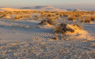 Early morning light in White Sands National Monument