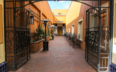 Courtyard near Santa Fe Plaza