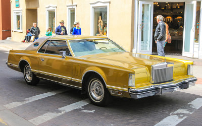 Vintage Lincoln Continental in Santa Fe Plaza