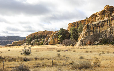 Rock formations along The Narrows in El Malpais National Monument