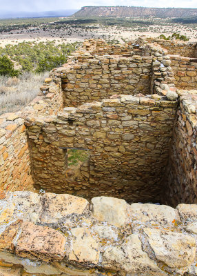 The walls of the Ancestral Puebloan Pueblo in El Morro National Monument