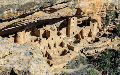 Cliff Palace from the overlook in Mesa Verde National Park