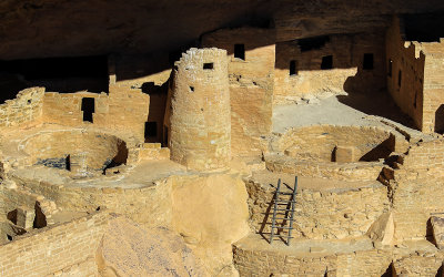 Close-up of Cliff Palace in Mesa Verde National Park