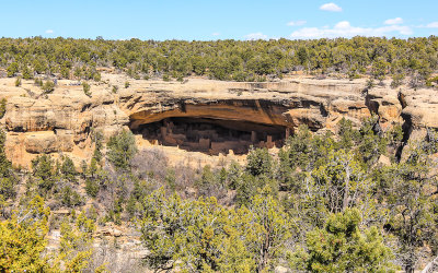Cliff Palace and surrounding area from the Mesa Top Loop in Mesa Verde National Park