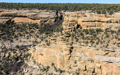 House of Many Windows (upper right) in Navajo Canyon in Mesa Verde National Park