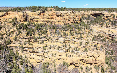 Sun Point View with Cliff Palace to the right in Mesa Verde National Park
