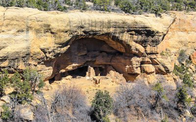Oak Tree House from the Sun Point View in Mesa Verde National Park