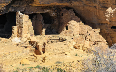 Close-up of Oak Tree House in Mesa Verde National Park